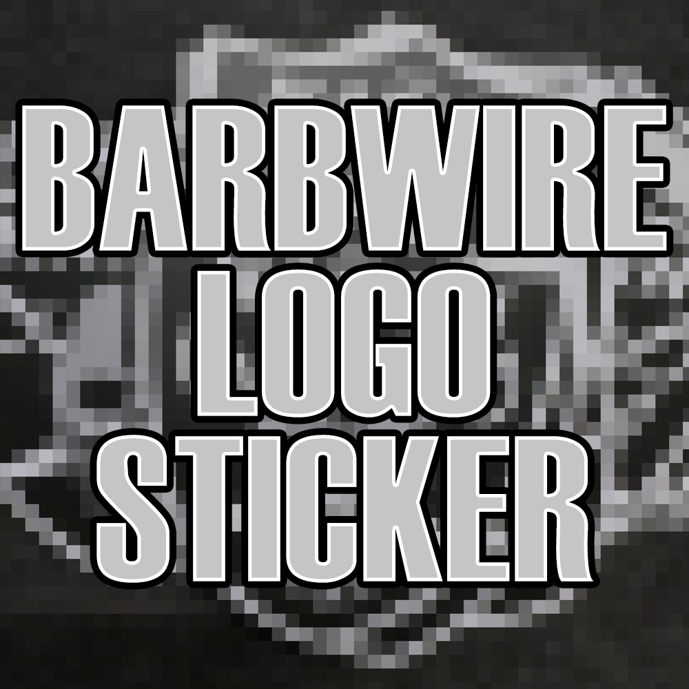 Barbwire Logo Jumbo Sticker