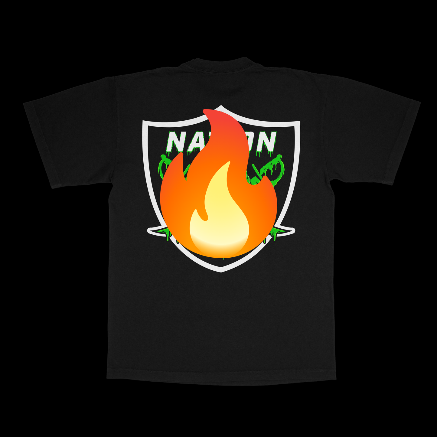 The Nation Slime logo Tee (Glow in the Dark)