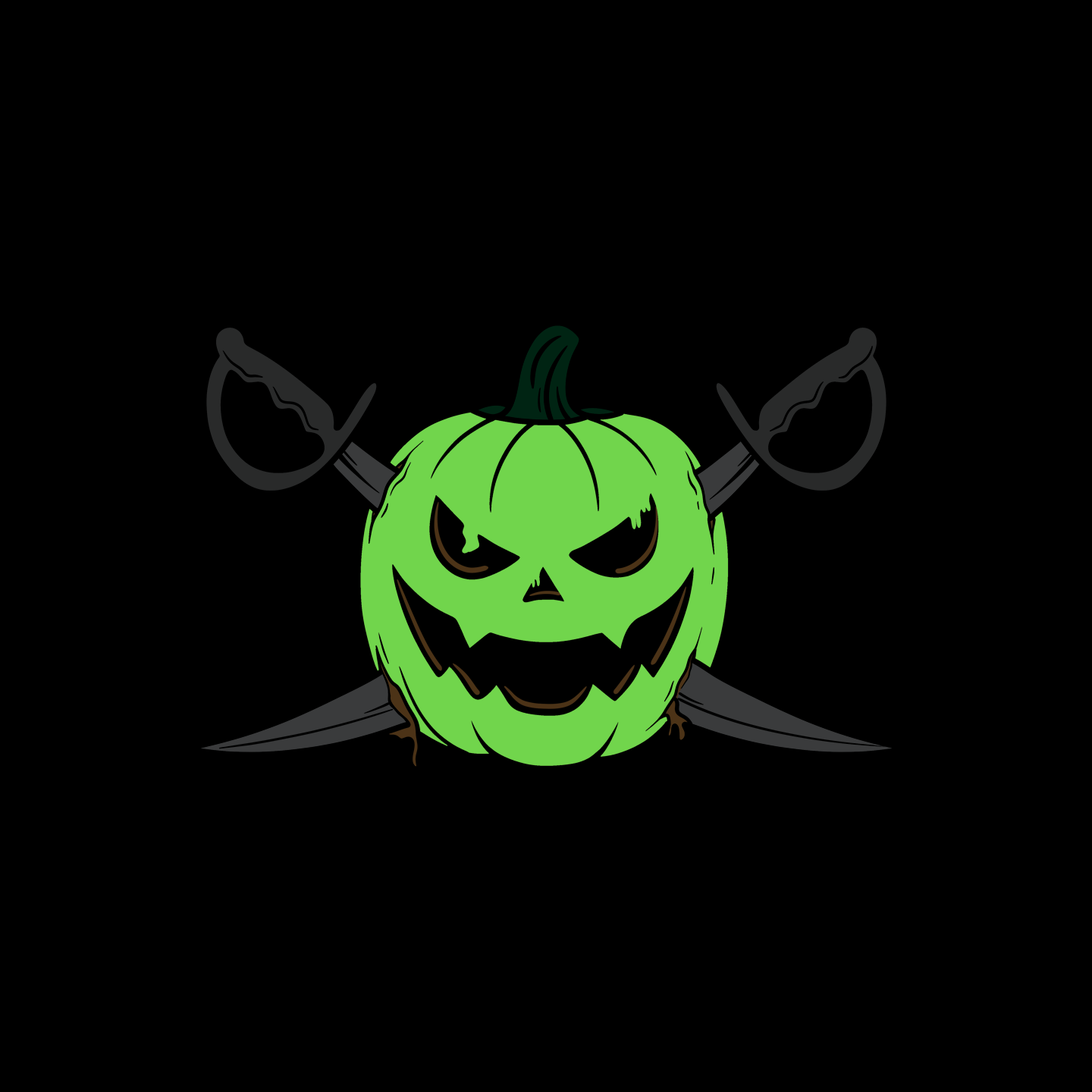 Pumpkin Blades Pin (Glow in the Dark)