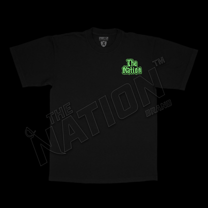 The Nation Slime logo Tee (Glow in the Dark)